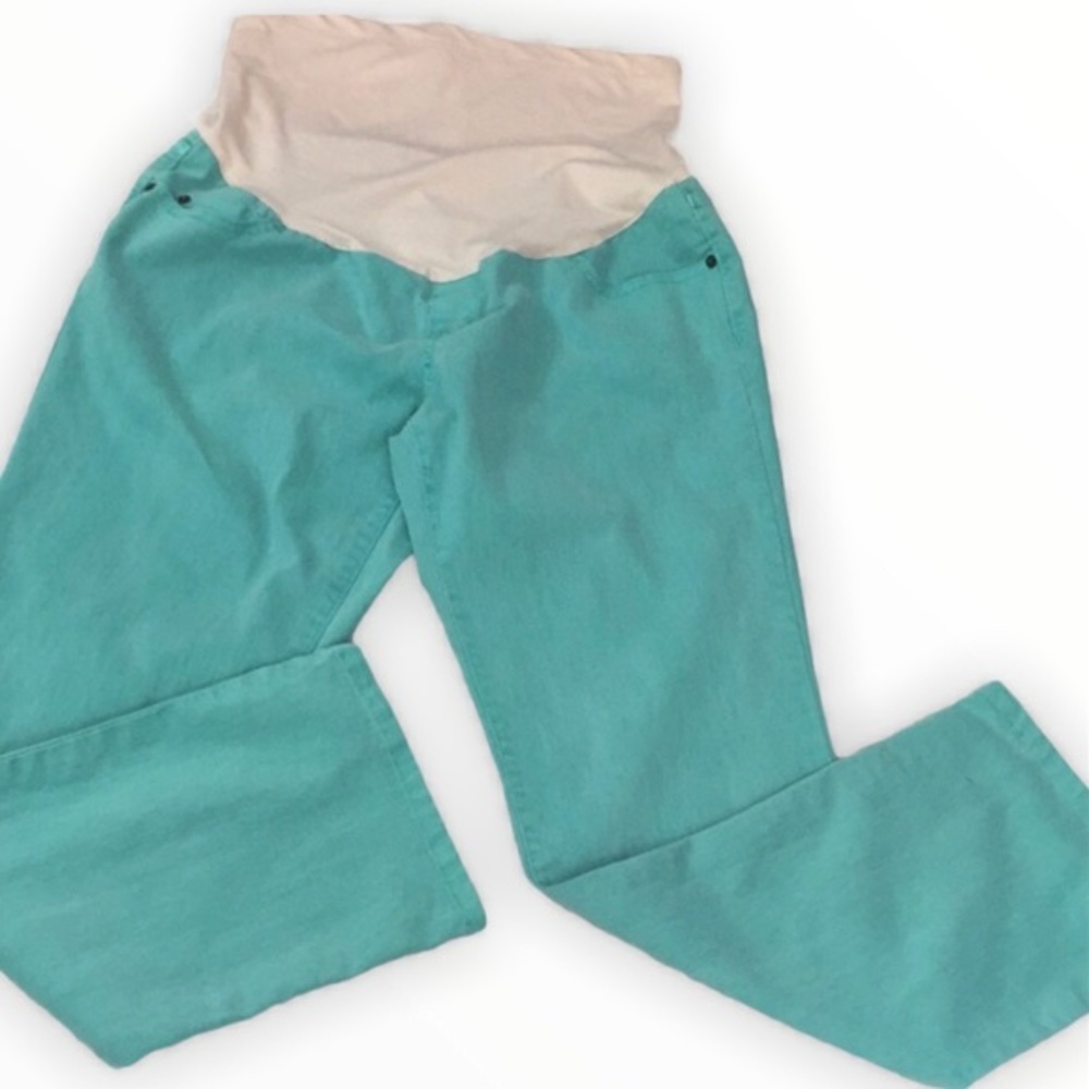 Liz Lange Maternity Jeans Mint Green Size 12